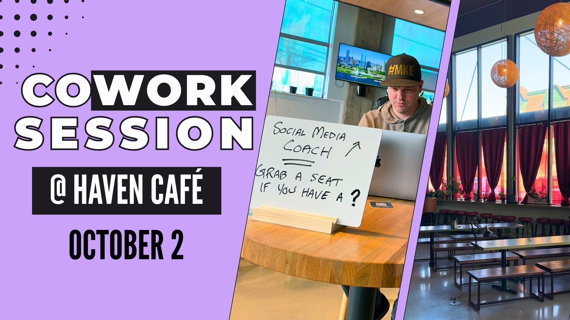 "Cowork Session at Haven Café on October 2."